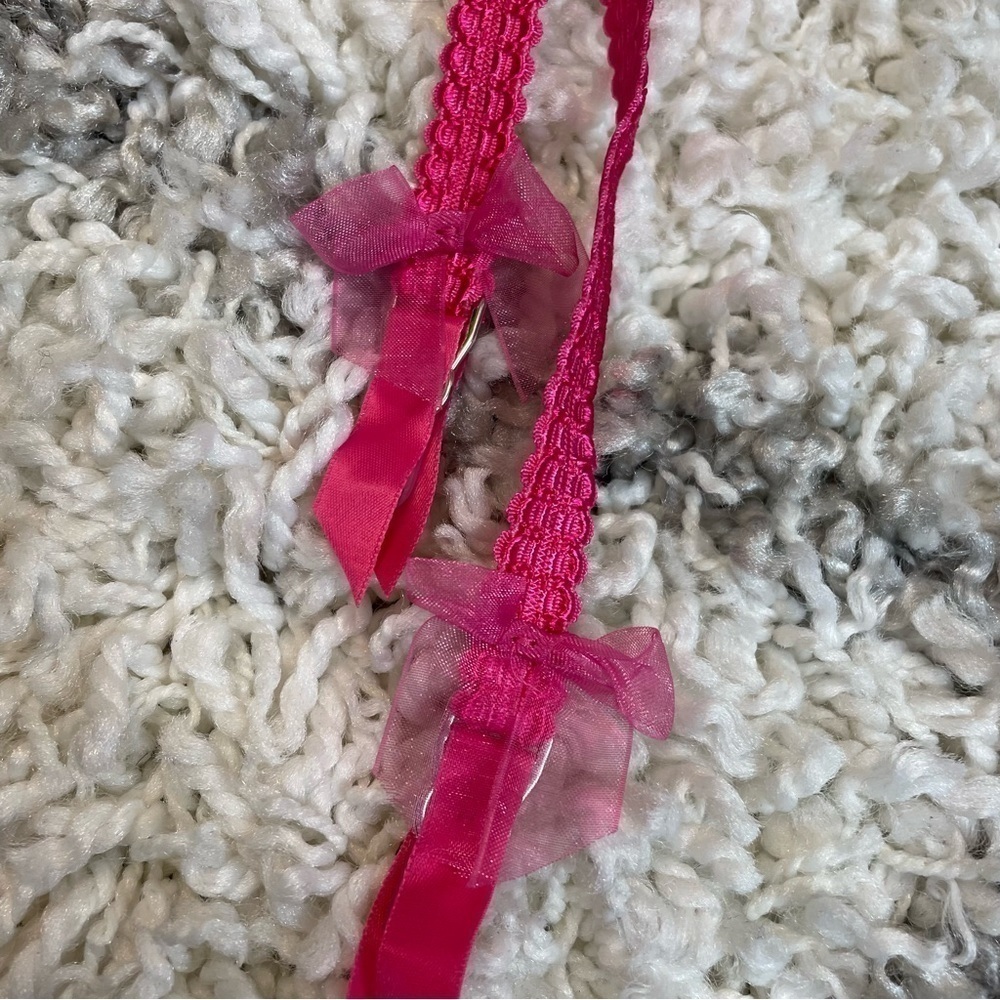 FOR LOVE & LEMONS Luella Garter Belt Fuchsia Hot Pink Floral NWT XXS - Picture 8 of 11